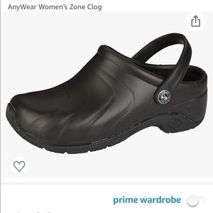 New Cherokee AnyWear Nursing Clogs Sz 10 Black